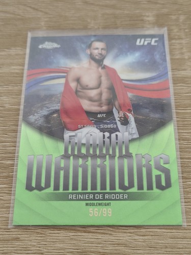 2026 topps chrome ufc reinier - topps,