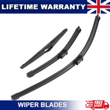 3x Front & Rear Windscreen Wiper Blades Set For Ford Fiesta MK7 08-17 26"15"12"