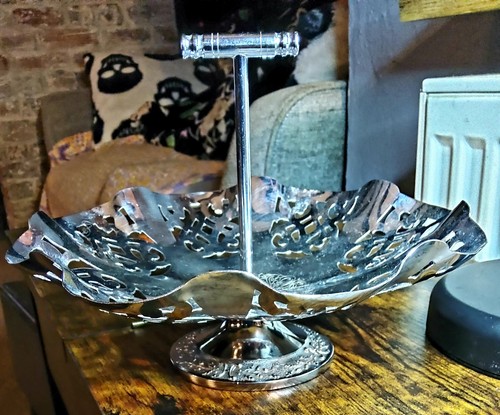 Vintage pierced silver plated - vintage,