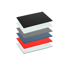 1x Glass Chopping Board Kitchen Cutting Worktop Saver 30cm x 20cm