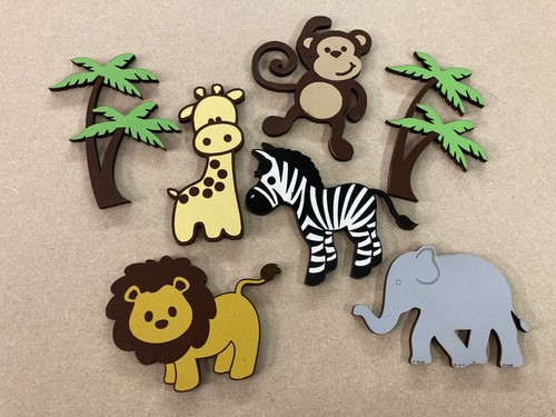 Painted wooden safari - , jungle