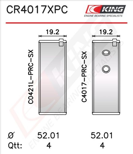 King cr4017xpc connecting rod - cr4017xpc,