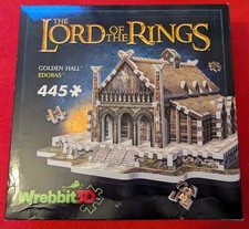 Wrebbit 3D Lord Of The Rings Golden Hall Edoras Rohan Jigsaw Puzzle 2022 LOTR