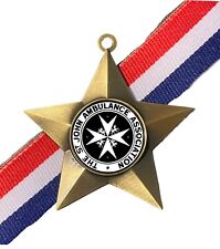St John’s Ambulance Association Personalised Antique Gold Star Medal & Ribbon