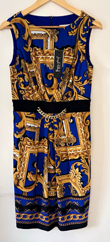 Joseph ribkoff blue gold black - joseph,