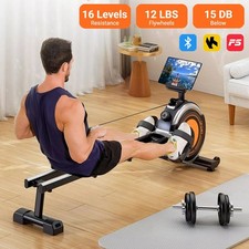 Magnetic Rowing Machine Rower with LCD Monitor Home Gym Fitness Cardio Workout