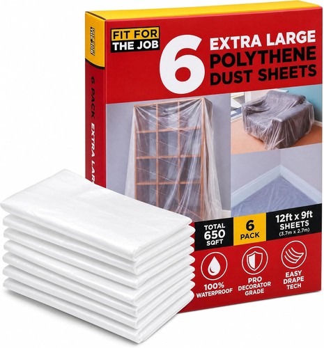 Pack polythene dust sheets - polythene,
