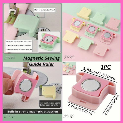 Magnetic sewing guide - guide, for