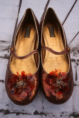 Prada sequin flat shoes - , size