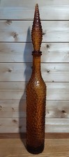 A Vintage Empoli Amber Glass