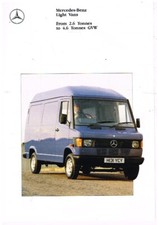 MERCEDES BENZ 208D 308D 310D 410D VAN ORIGINAL 1992 FACTORY UK SALES BROCHURE