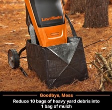 LawnMaster FD1501 Electric Wood Chipper Shredder 15-Amp 1.5-Inch Cutting Diam...