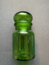 Small  Green Glass Apothecary