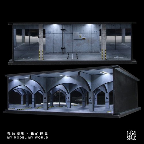 Garage diorama model led - garage,
