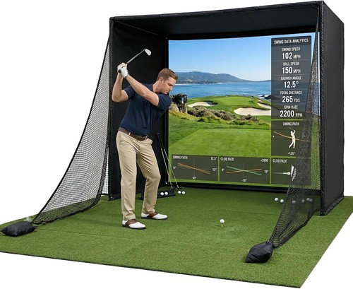 Golf simulator enclosure kit - simulator,