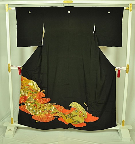 Vintage japanese kimono silk - vintage,