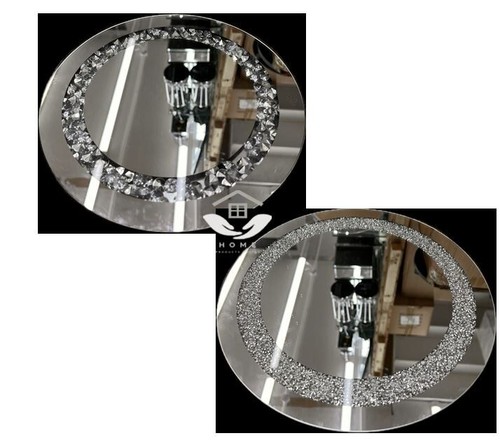 Candle plate crushed jewels - crushed,