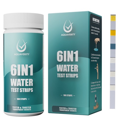 Fish tank test strips - 6-in-1,