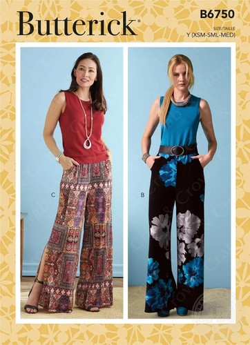 Butterick b6750 womens - womens, palazzo