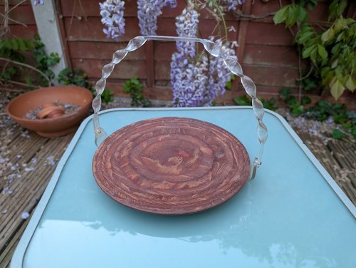 Vintage wooden cake stand - cake, with