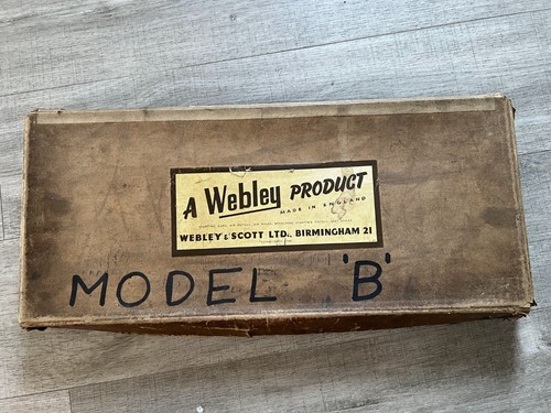 Vintage webley scott - webley, b