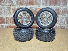 Schumacher Menace 12mm Hex RC Wheels & Tyres Set For 1/10 Stadium Truck Buggy