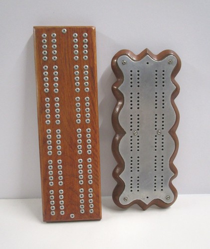 Vintage wooden cribbage - cribbage, boards