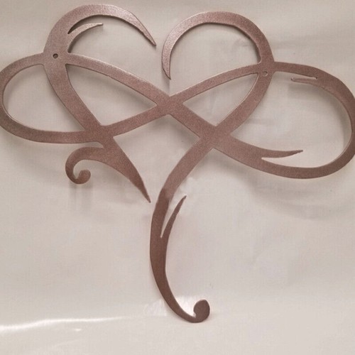 Metal infinity heart art - heart, love