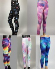 Girls space design leggings