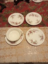 Royal Albert Lavender Rose Consomme Soup Bowl And 4 Saucers