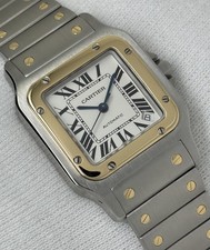 Cartier Santos Galbee Auto XL 32mm Steel 18ct Gold Gents Watch 2823 2025 Service