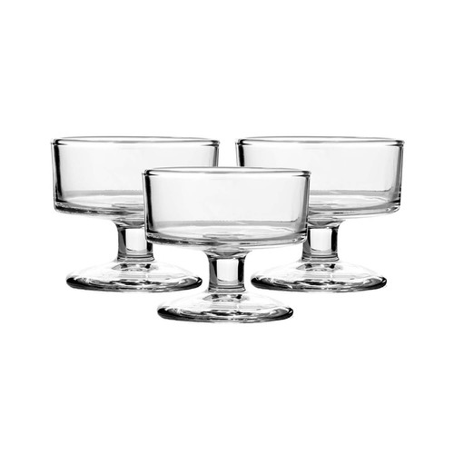 Ice cream cup 3pc - cup, clear