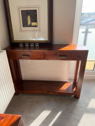 Indian rosewood console table - rosewood,