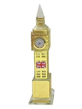 London Big Ben Crystal Clock Table Shelf Showpiece Souvenir Gift Multiple colour