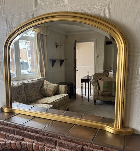 Large gold arched - large, overmantle