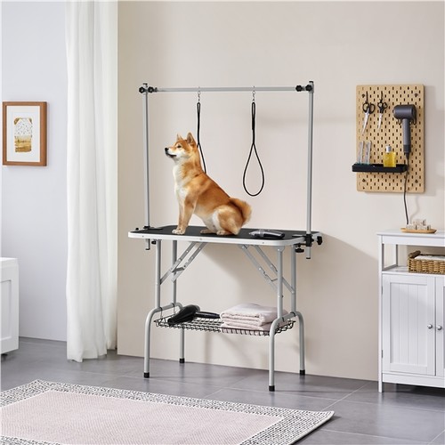 Foldable pet grooming table - foldable,