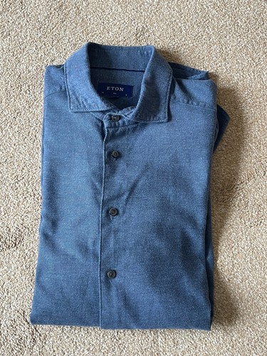 Eton soft cotton - blue, grey