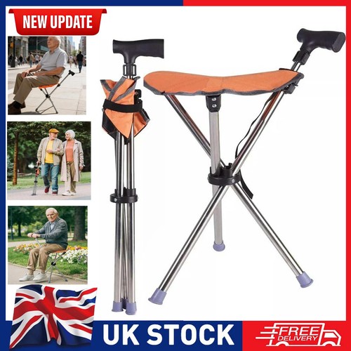 Folding walking stick - folding,