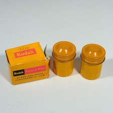 2 X Kodak Plus X PX 135 Unused 35mm Vintage Camera Film + Metal Container