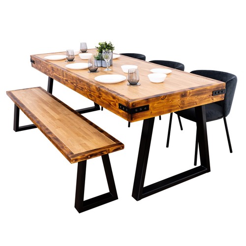 Butchers block dining table - block,