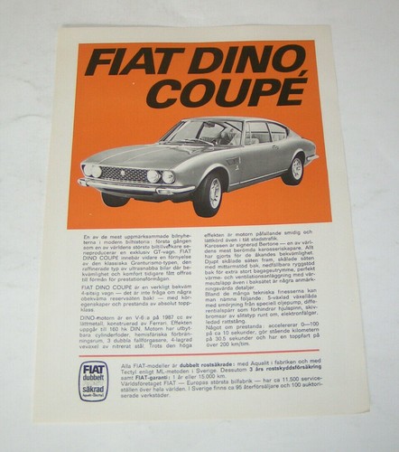 Brochure fiat dino coupe - brochure,