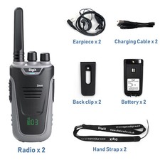 DigiX Zeus PMR446 2-way walkie