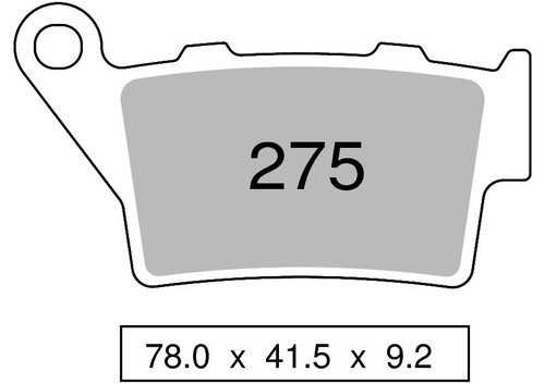 Organic rear brake pair - , pads