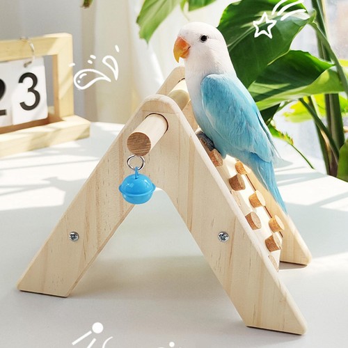 Wooden parrot play stand - play,