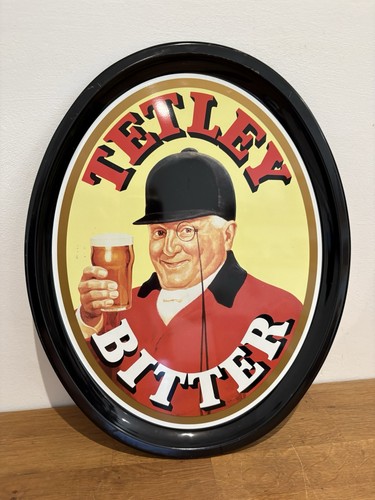 Tetley bitter oval drinks tray - tetley,