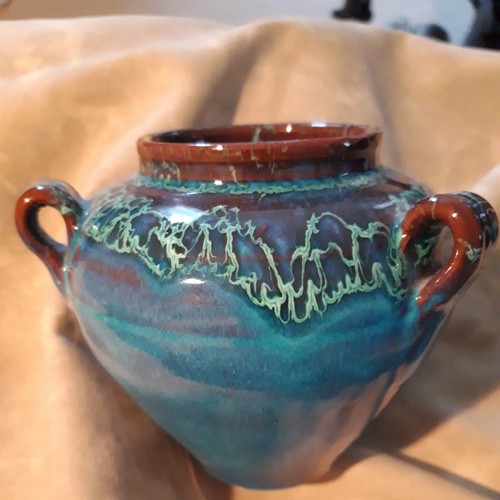 Handmade tri handled vase - handmade,
