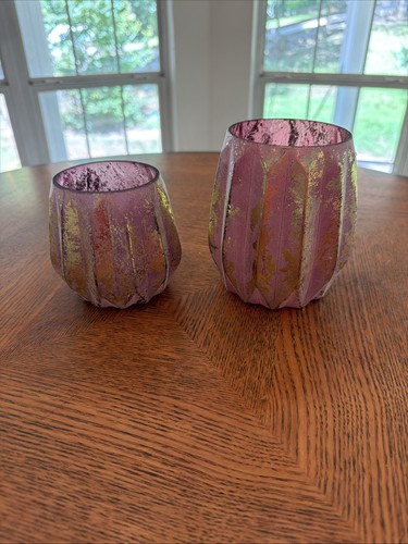 Eclectic mercury glass votive - mercury,