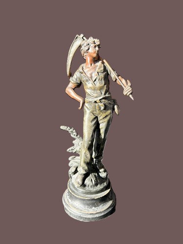 French spelter statue le - statue, 'le
