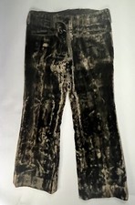 Vintage Velvet Pants Psychedelic Rock Disco 60s 70s 32x29