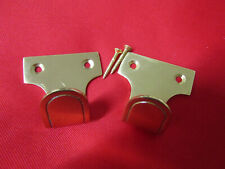 2 x Polished Brass Sash Window Pulls . New in packet with fixing screws